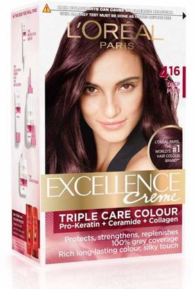 L'Oréal Paris Excellence Creme, Deep Plum 416, 72ml+100g , Deep Plum