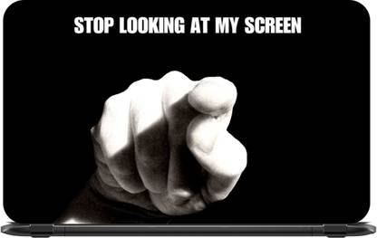 L.expert Stop Looking at My Screen vinyl Laptop Decal 15.6