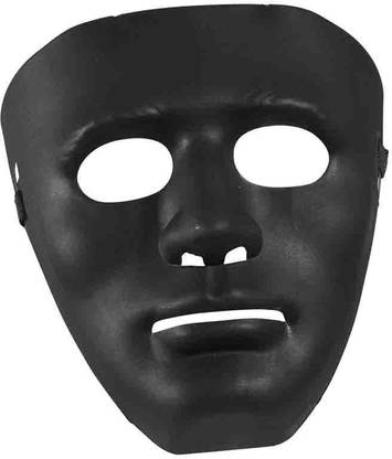 PTCMart Face Hidden Mask For Party (Pack of 1PCs, Black) Party Mask