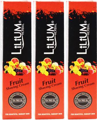 LILIUM Herbal Fruit Shaving Cream Pack of 3