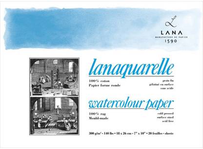 Lana Artists' Watercolour - Lanaquarelle - 18 cm x 26 cm Sketch Pad