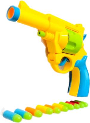 ClueSteps Toys Gun Pistol Model Classic Small Mauser Pistol With Colorful Luminous Bullets For Kids Multicolor Guns & Darts