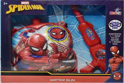 LexTure Spider Man Flower Tank Water Gun (Pichkari) For Holi - Red Water Gun