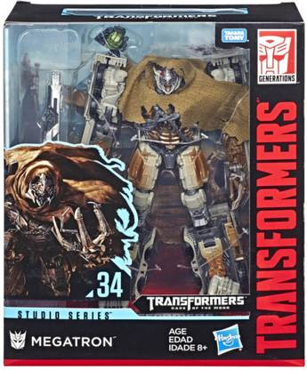 TRANSFORMERS Toys Studio Series34Leader Class Dark of the Moon MovieMegatron with Igor Action Figure - Kids Ages 8 and Up, 8.5-inch