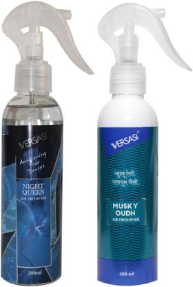 versasi Night Queen & Musky Oudh Air Freshener (400 ml) Spray Night Queen & Musky Oudh Air Freshener (400 ml)