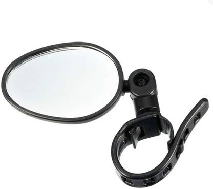 Futurekart Rear View Cycling Rectangle Mirror Reflector Safety Bike Rearview-Mirror for Bicycle Handlebar Bike Mirror Adapter
