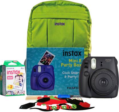 FUJIFILM Instax Mini 8 Party box Black Instant Camera