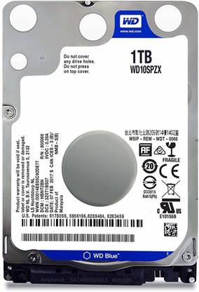 WD WD BLUE 1 TB Laptop, Desktop, All in One PC's Internal Hard Disk Drive (HDD) (WD10SPZX)