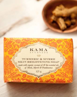 KAMA AYURVEDA Turmeric and Myrrh Skin Brightening Soap