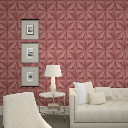 Eurotex Abstract Red Wallpaper