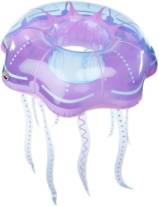 BigMouth Inc Giant Inflatable Jellyfish Pool Float Funny Inflatable Vinyl Summer Pool Or Beach Toy Patch Kit Included