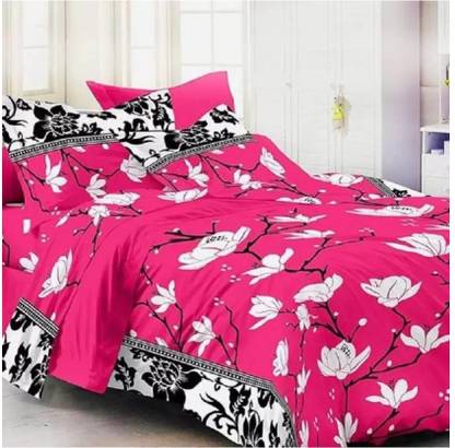 Kaviom 158 TC Polycotton Double 3D Printed Flat Bedsheet