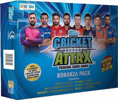 Topps Combo of (Cricket Attax IPL Bonanza Pack + UCL Match Attax Multipack) Trading Card Game