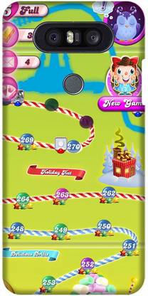 PNBEE Back Cover for LG Q8 (2017), H970 -Candy Crush Printed Back Case Cover