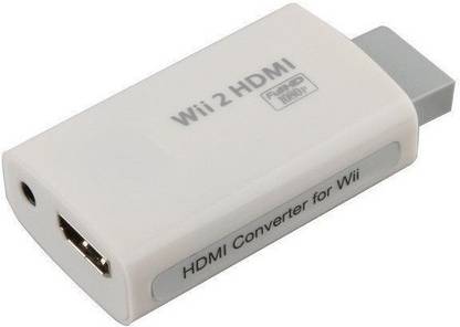 Tobo HDMI Adapter 0.05 m Wii to HDMI 1080P HD Output Converter, Supports All Wii Display Modes, HDMI Upscale to 1080p Output.(White)