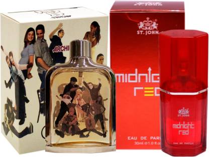 ARCHIES Perfume Gift Set CITY GANG 100ml, MIDNIGHT RED (PACK 3) Eau de Parfum  -  100 ml