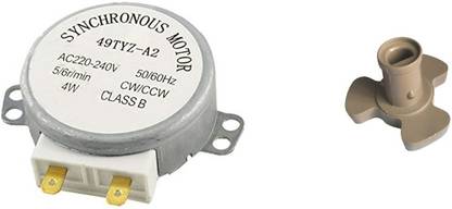 ESP AC 220V 240V Microwave Oven Turntable Synchronous Motor with 1 Pc Y-Shaped Tray Bracket Electronic Components Electronic Hobby Kit