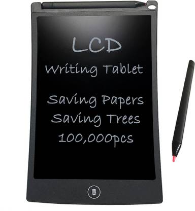 LANIX 8.5 Re-Writable LCD E-Pad, Paperless E-Writer with Stylus, Digital Notepad (Black )