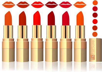 ForSure Light Brown, Chocolate, Hot Red, Maroon, Mauve, Soft Red Velvet Matte Lipstick