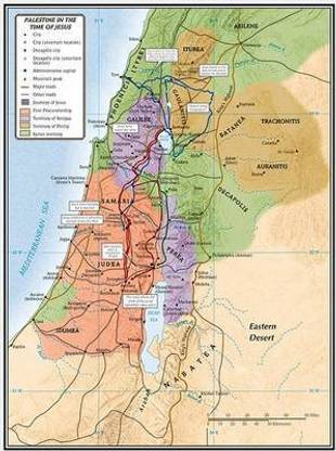 Palestine In The Time Of Jesus Map