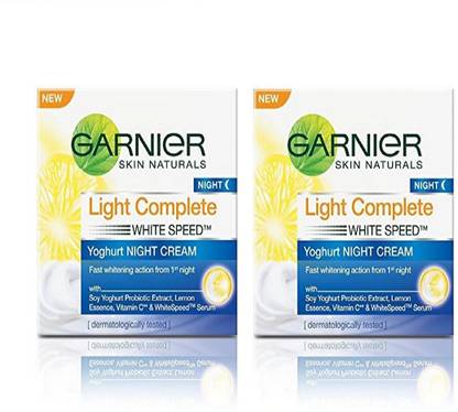 GARNIER Light Complete NIGHT CREAM 40G PACK OF 2