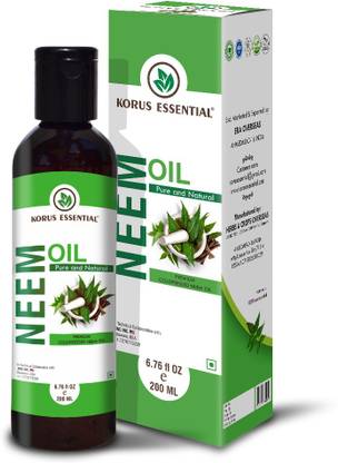 Korus Essential 100% Pure & Natural Neem Oil | For Hair & Skin Hair Oil