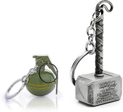 MASHKI COMBO THOR HAMMER & BOMB KEYCHAIN Key Chain