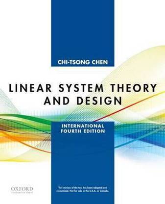 Linear System Theory and Design