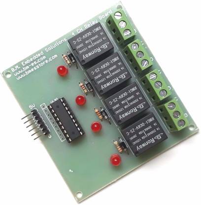 BMES Electronics 4- Channel Relay ULN2803 Board Module 6V for Arduino PIC AVR DSP ARM Micro Controller Board Electronic Hobby Kit