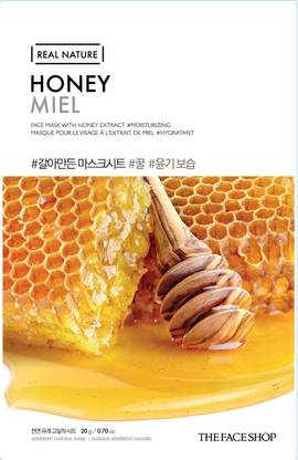 The Face Shop Unisex Real Nature Honey Face Mask (sheet mask)