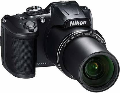 NIKON Coolpix Coolpix B500 16MP Point and Shoot Camera with 40x Optical Zoom (Black) + HDMI Cable + 16 GB SD Card + Carry Case Free B500