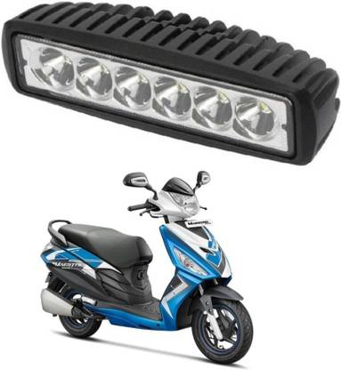 AUTOGARH Bar Spot Beam Off Road Driving 6 CREE LED Fog Light Lamp Universal Fitting For Maestro Edge(18W) - Pack of 1 Headlight Motorbike LED for Hero (12 V, 55 W)