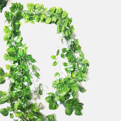 unique flowers Green Creeper Green Orchids Artificial Flower (16 inch, Pack of 3, Vine & Creepers)