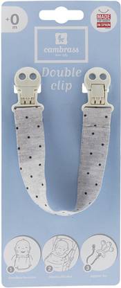 CAMBRASS Bib Tape Holder Stela Grey/Dot 2X27.5 Cm