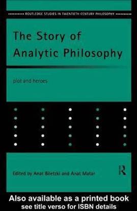 The Story of Analytic Philosophy