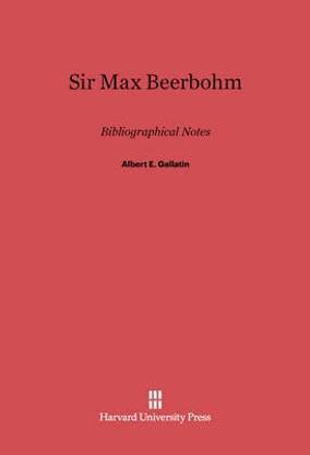 Sir Max Beerbohm
