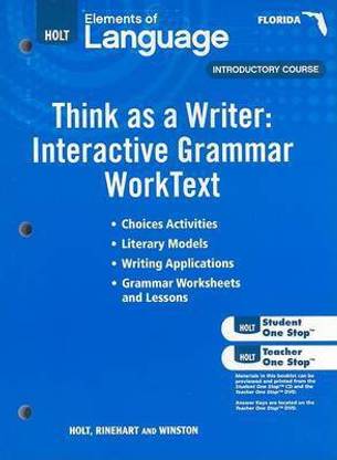 Florida Holt Elements of Language, Introductory Course: Think as a Writer