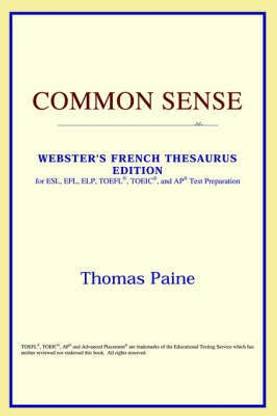 Common Sense (Webster's French Thesaurus Edition)