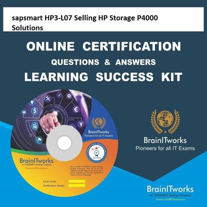 SAPSMART HP3-L07 Selling HP Storage P4000 Solutions Online Certification Video Learning Success Kit