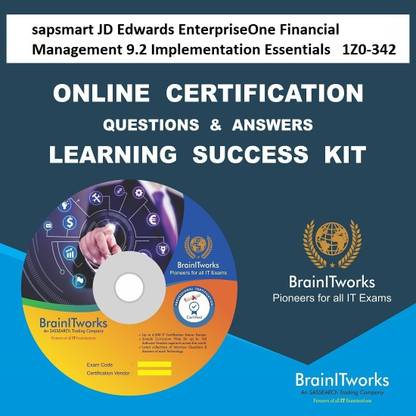 SAPSMART JD Edwards EnterpriseOne Financial Management 9.2 Implementation Essentials |  1Z0-342 Online Certification & Interview Video Learning Success Kit
