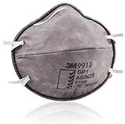 3M Organic Vapour Respirator 9913 Pack of 20 (Grey)