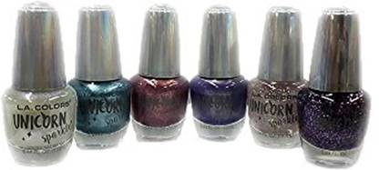 L.A. COLORS Brand New Nail Polish Unicorn Sparkle Set Multicolor