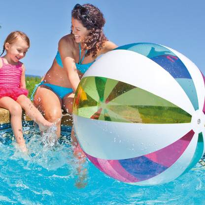 Vibgyor Products Inflatable Giant Beach Ball- Multi colour Inflatable Ball Inflatable Ball