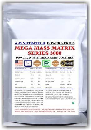 A M NUTRATECH Mega Mass 3000 EAA (Essential Amino Acids)