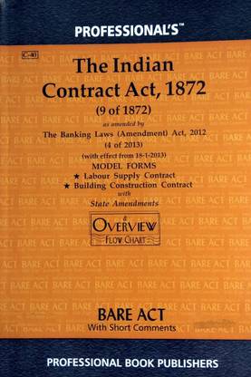 The Indian Contract Act 1872 - Bare Act -Professional