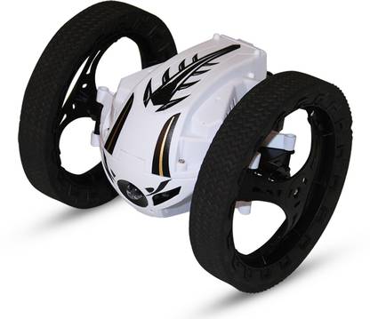 AKSHAT Jumping Sumo 2.4G Remote Control Car 3D Rolling Bounce Car Robot - White