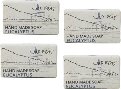 Wild Ideas Hand-Made Soap, Eucalyptus, 100gx4