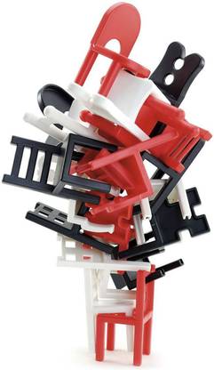Tootpado 24 Pieces Stacking Chair Game Balance Chairs Puzzle Toys Stacking Tumbling Tower (1TNG344)