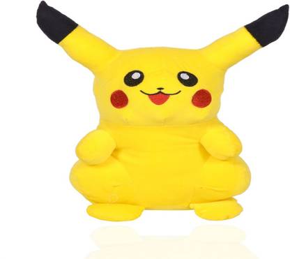 KC Yellow Pikachu Pokemon Stuffed Soft Plush Toy  - 16 inch