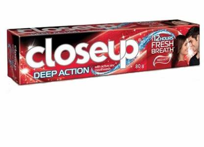 Closeup Deep Action Red Hot Toothpaste (80g) - Pack of 3 Toothpaste